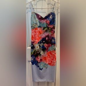 Ted Baker Floral Bodycon Dress TB Size 0
